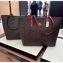 代購COACH 76631 新款女士單肩包 蘇格蘭格紋手提托特包 購物袋 雙面可用 大容量 附購證 歷史價格詳細信息