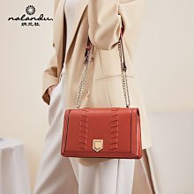 納蘭杜包包女士2023新款鏈條包女斜挎包高級感小眾真皮女包單肩包 歷史價格詳細信息