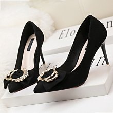 韓版絨面顯瘦單靴少女2024春季新品宴會尖頭水鉆魔術貼細跟高跟靴 歷史價格詳細信息