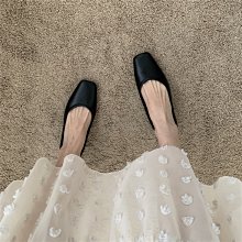 【熱銷精選】方頭高跟單鞋女粗跟春秋季年新款百搭設計感小眾氣質黑色職業 歷史價格詳細信息