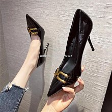 女鞋 高跟鞋女新款秋季尖頭細跟單鞋女蝴蝶結配裙子氣質名媛小香風 歷史價格詳細信息