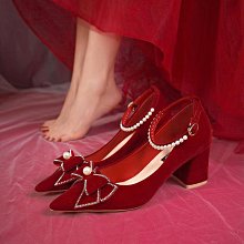 訂婚紅色珍珠鎖骨鏈項圈頸帶氣質項鏈小眾設計感紅繩新娘脖子配飾 歷史價格詳細信息