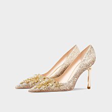 伴娘鞋 婚鞋 結婚鞋女2024年新款中式秀禾服婚紗兩穿新娘鞋不累腳紅色細高跟鞋 歷史價格詳細信息