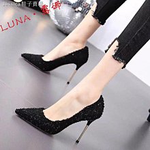 女鞋 高跟鞋女新款夏季尖頭細跟單鞋配裙子低跟時尚氣質不累腳爆款 歷史價格詳細信息