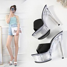 八號百貨廊大尺碼恨天高 高根涼鞋 高跟鞋 高跟外穿 涼拖鞋女 鉚釘一字拖 細跟防水臺魚 歷史價格詳細信息