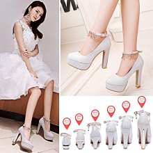 性感拼色防水臺拼色愛心粗跟超高跟短靴14cm桃心淺藍色粉色馬丁靴 歷史價格詳細信息