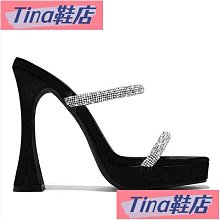 Tina鞋店  EFP美人♥超性感16cm金屬跟少女風斜綁帶後空床上高跟涼鞋~亮面PU黑紅桃碼35-46(偏1.5碼- 歷史價格詳細信息