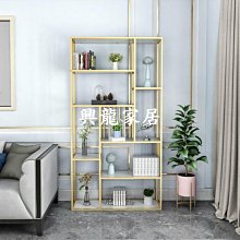 簡約鐵藝隔斷置物架 落地辦公室實木書架裝飾展示架客廳收納櫃 歷史價格詳細信息
