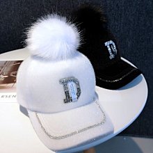 帽子女韓版潮流字母貼布個性設計長耳朵針織帽秋冬保暖趣味毛線帽 歷史價格詳細信息