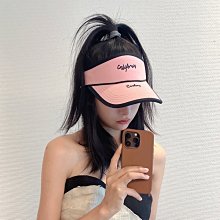 防曬空頂帽子女夏天字母ABC無頂棒球帽跑步運動戶外遮陽鴨舌帽男  滿300發貨 歷史價格詳細信息