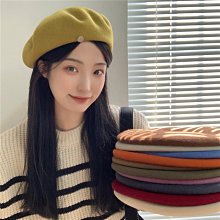 羊毛貝雷帽女ins顯臉小白色畫家帽日系學院風報童帽毛呢禮帽 歷史價格詳細信息