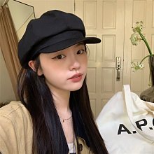 貝雷帽 【特價清倉】貝雷帽女春秋款牛仔黑色秋冬顯臉小帽子大頭圍畫家帽 歷史價格詳細信息