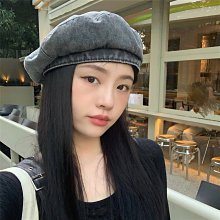 貝雷帽 【特價清倉】貝雷帽女春秋款牛仔黑色秋冬顯臉小帽子大頭圍畫家帽 歷史價格詳細信息