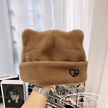 Alice水貂帽子女士水貂皮草編織帽女式狐貍毛球護耳帽貂毛帽子女冬帽子 歷史價格詳細信息