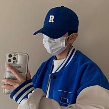 鴨舌帽克萊因藍拼色帽子男潮春秋新款棒球帽設計感小眾藍色美式鴨舌帽夏 歷史價格詳細信息