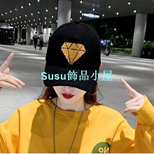 帽子女燙鑽蝴蝶時尚鴨舌帽韓版春夏戶外防曬遮陽帽休閒百搭棒球帽防曬 歷史價格詳細信息