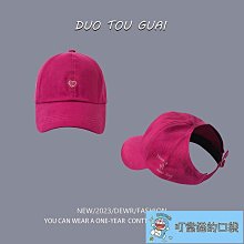 玫紅色帽子 韓國東大門 粉色棒球帽 女生 少女 可愛軟頂鴨舌帽 空頂帽潮·晴子寶藏屋 歷史價格詳細信息