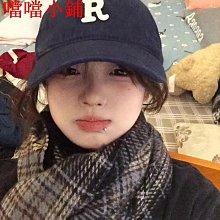 韓版R字母棒球帽子男女ins休閑潮百搭軟頂鴨舌帽情侶顯臉小遮陽帽 歷史價格詳細信息
