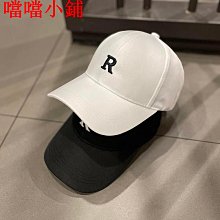 韓版R字母棒球帽子男女ins休閑潮百搭軟頂鴨舌帽情侶顯臉小遮陽帽 歷史價格詳細信息
