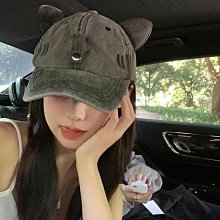 帽子 棒球帽 鴨舌帽 男女款 大頭圍 薄荷綠字母刺繡棒球帽女韓版破洞寬帽檐鴨舌帽顯臉小遮陽帽子大臉 歷史價格詳細信息