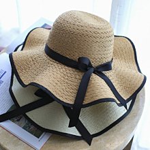 韓版草編兒童親子蝴蝶結沙灘草帽夏季女士帽子防曬空頂帽遮陽帽 歷史價格詳細信息