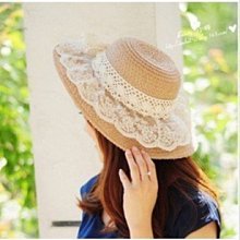 草帽蕾絲花邊蝴蝶結草帽鏤空海邊帽子度假草編遮陽帽甜美拍照沙灘帽 新品 歷史價格詳細信息