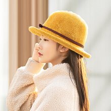針織漁夫帽子女秋冬季韓版圓臉適合保暖盆帽顯臉小毛線帽水桶帽冬 歷史價格詳細信息
