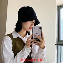 針織漁夫帽子女秋冬季韓版圓臉適合保暖盆帽顯臉小毛線帽水桶帽冬 歷史價格詳細信息