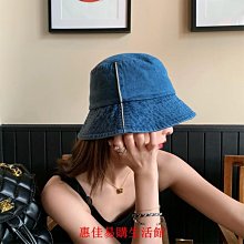 牛仔漁夫帽子女款2023新款春秋日系簡約百搭顯臉小素顏遮臉盆帽潮 歷史價格詳細信息