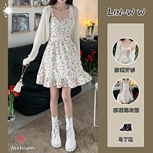 溫柔風針織吊帶洋裝女百搭設計感溫柔系收腰顯瘦針織洋裝 復古收腰中長款裙子 性感顯瘦洋裝 洋裝-簡單女裝 歷史價格詳細信息