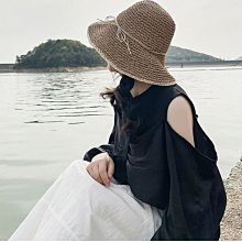 日系手工草編漁夫帽女韓版遮陽草帽夏季可愛花朵遮臉防曬水桶帽潮#促銷 #現貨 #可開發票 歷史價格詳細信息
