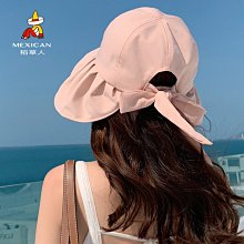 稻草人帽子女夏季空頂帽遮陽遮臉韓版防紫外線顯臉小太陽帽防曬帽 歷史價格詳細信息