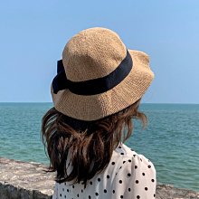 防曬帽女夏季草帽出游度假海邊防紫外線休閑時尚草編太陽帽 歷史價格詳細信息