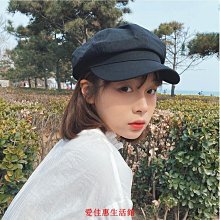 【熱賣精選】八角帽子女秋冬貝雷帽子GG字母印花英倫復古報童蓓蕾帽子子女款潮 歷史價格詳細信息