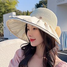 防曬帽子女2023新款夏季大檐遮臉太陽帽發箍空頂可調節騎車遮陽帽 歷史價格詳細信息