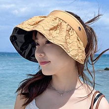 女夏季新潮時尚空頂帽無頂遮臉防曬帽騎行戶外運動太陽帽 歷史價格詳細信息