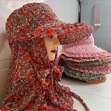 遮陽帽夏季採茶防曬帽女遮臉面罩防紫外線太陽帽子騎車幹活女款 歷史價格詳細信息