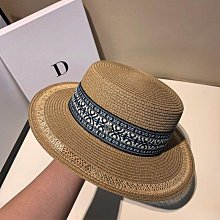 平頂帽子女夏水鑽布貼麥稈草帽毛邊禮帽度假沙灘帽遮陽防曬大帽簷帽 歷史價格詳細信息