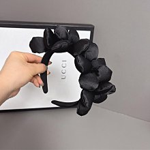 網紅時尚寬邊氣質髮夾編織水晶顱頂髮箍黑色精緻髮箍簡約髮飾 歷史價格詳細信息