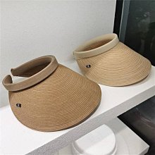 【帽子】韓版草編空頂鴨舌帽子女夏天戶外出游防曬遮陽帽太陽沙灘休閑百搭  露天拍賣 歷史價格詳細信息