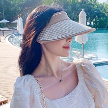 女夏季新潮時尚空頂帽無頂遮臉防曬帽騎行戶外運動太陽帽 歷史價格詳細信息