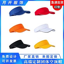 批發 快速出貨 空頂帽子現貨批發戶外團建旅游帽子定制logo無頂遮陽帽 歷史價格詳細信息