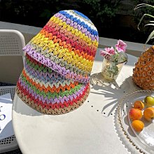 日系出遊拉菲草帽女夏季海邊大簷沙灘帽防紫外線遮陽漁夫帽可摺疊 歷史價格詳細信息