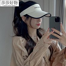 夏天冰絲空頂太陽帽女新款跑步出遊運動騎車無頂遮陽鴨舌帽防曬帽 歷史價格詳細信息