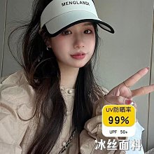 夏天冰絲空頂太陽帽女新款跑步出遊運動騎車無頂遮陽鴨舌帽防曬帽 歷史價格詳細信息