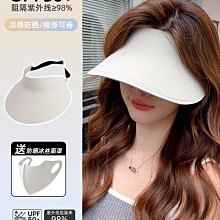 防曬帽女新款防紫外線空頂遮陽帽夏季遮臉騎車太陽帽大帽檐空頂帽 歷史價格詳細信息