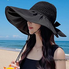 防曬帽子女夏季2024新款黑膠遮陽遮臉防紫外線太陽帽簡約漁夫帽潮 歷史價格詳細信息
