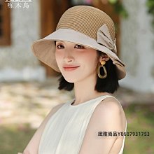 帽子女夏季出游遮陽防曬帽2024新款海邊防紫外線大檐漁夫帽-緻雅尚品 歷史價格詳細信息