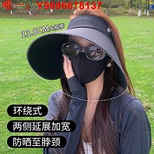 空頂帽黑膠大帽檐遮陽帽女夏季防風電動車防曬帽騎車吹不翻空頂太陽帽子 歷史價格詳細信息