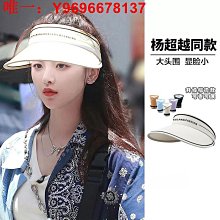 防曬帽女新款防紫外線空頂遮陽帽夏季遮臉騎車太陽帽大帽檐空頂帽 歷史價格詳細信息